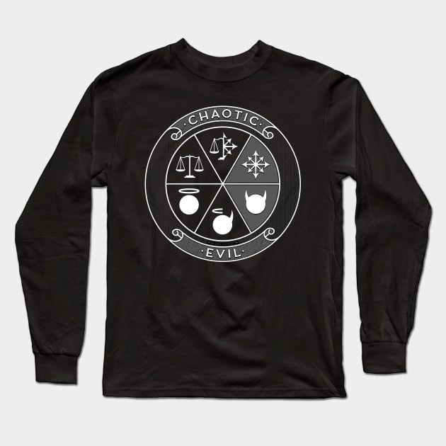 Chaotic Evil Long Sleeve T-Shirt by RaygunTeaParty